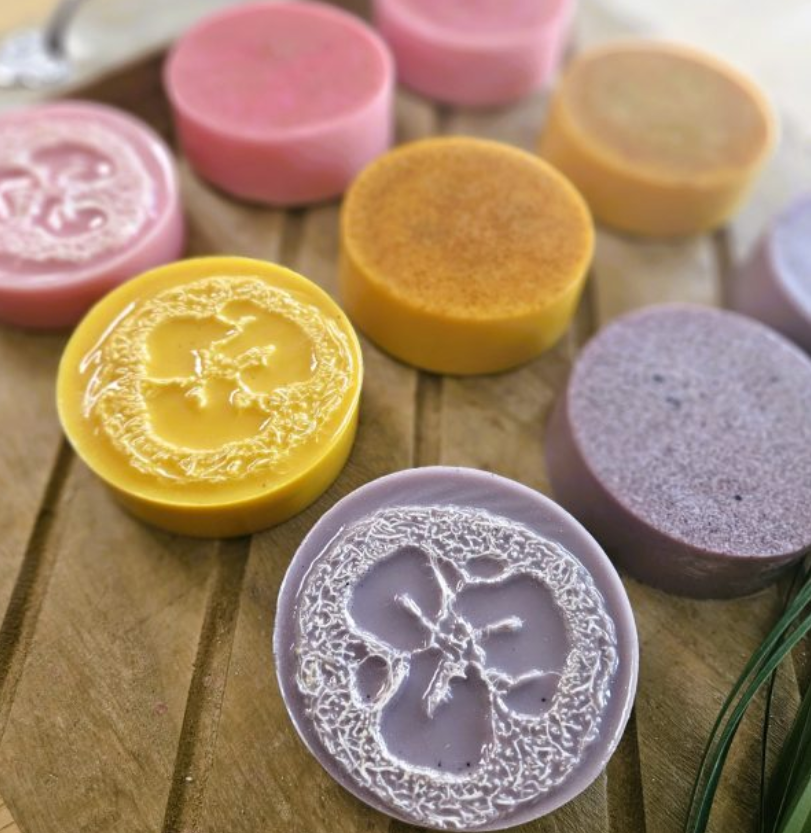 Spring Loofah Soaps & Flower Greeting Cards
