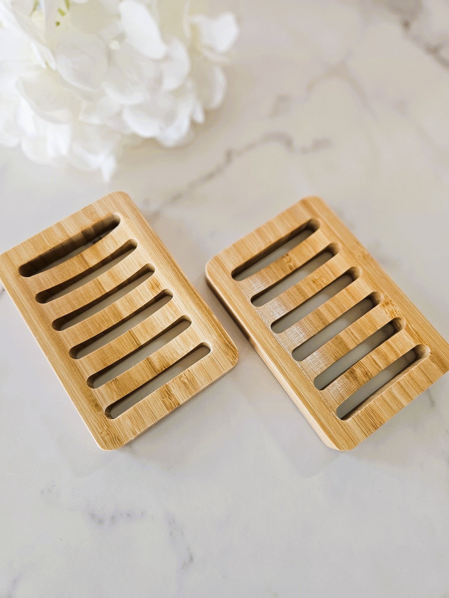 Slotted Bamboo Soap Dish