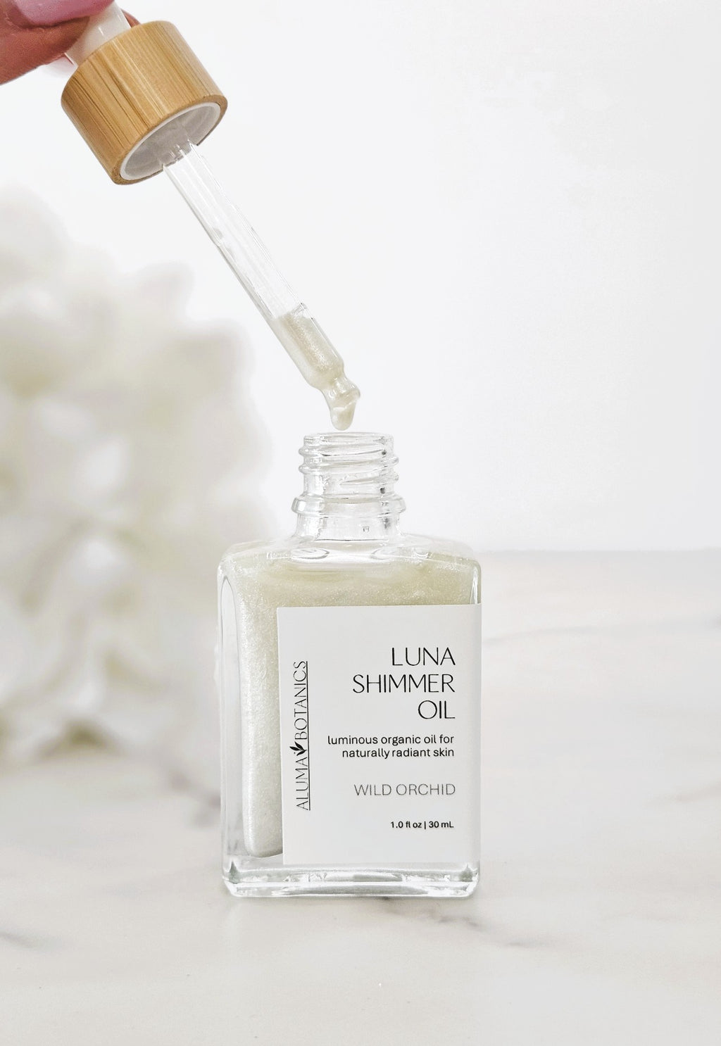 Luna Shimmer Oil | Silver Pearl